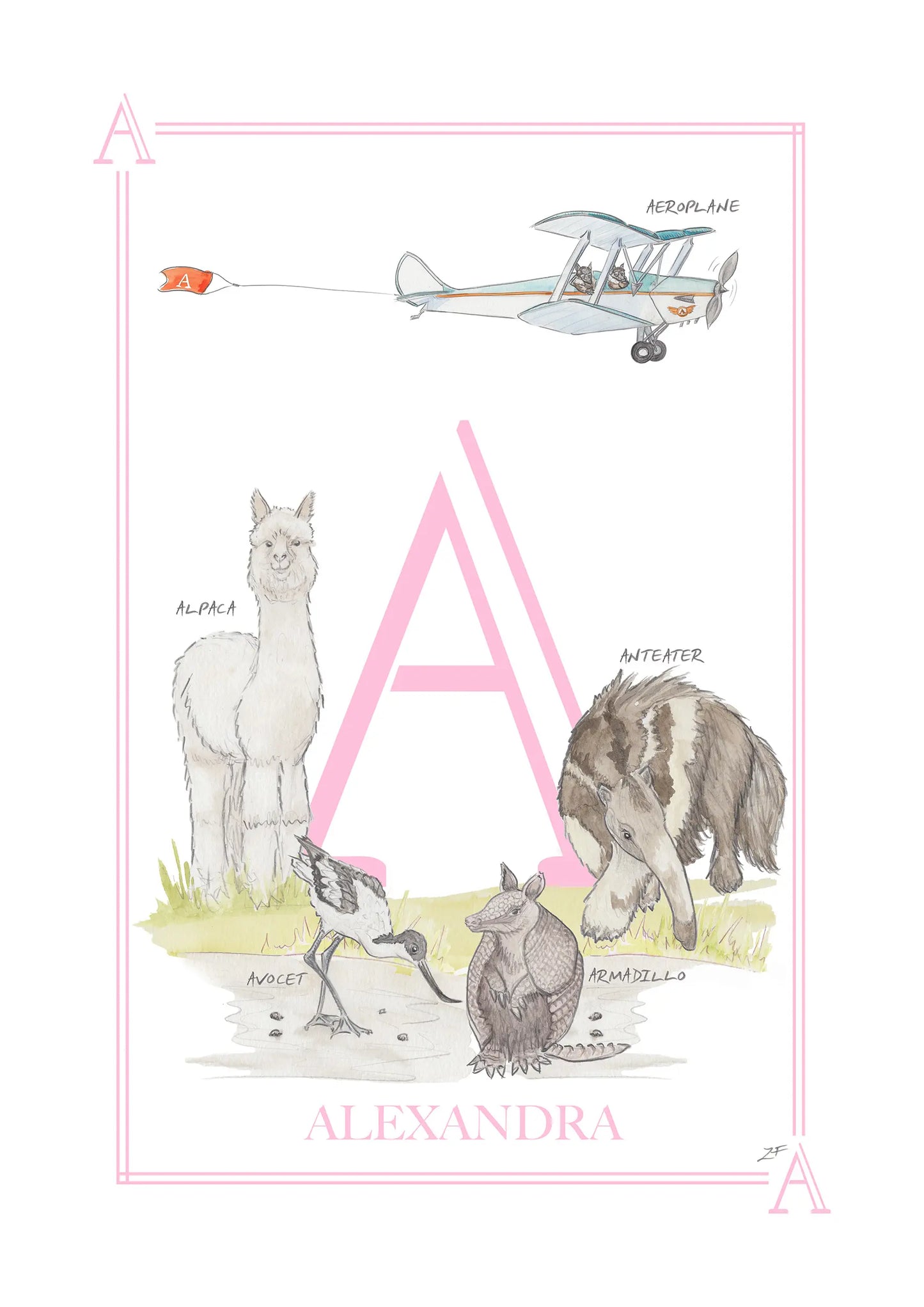 Children's Letter Print - Letter A