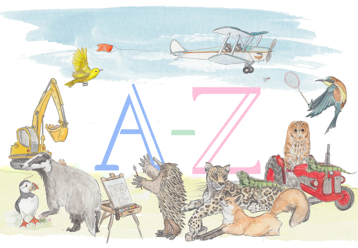 Children's Letter Prints (A-Z)