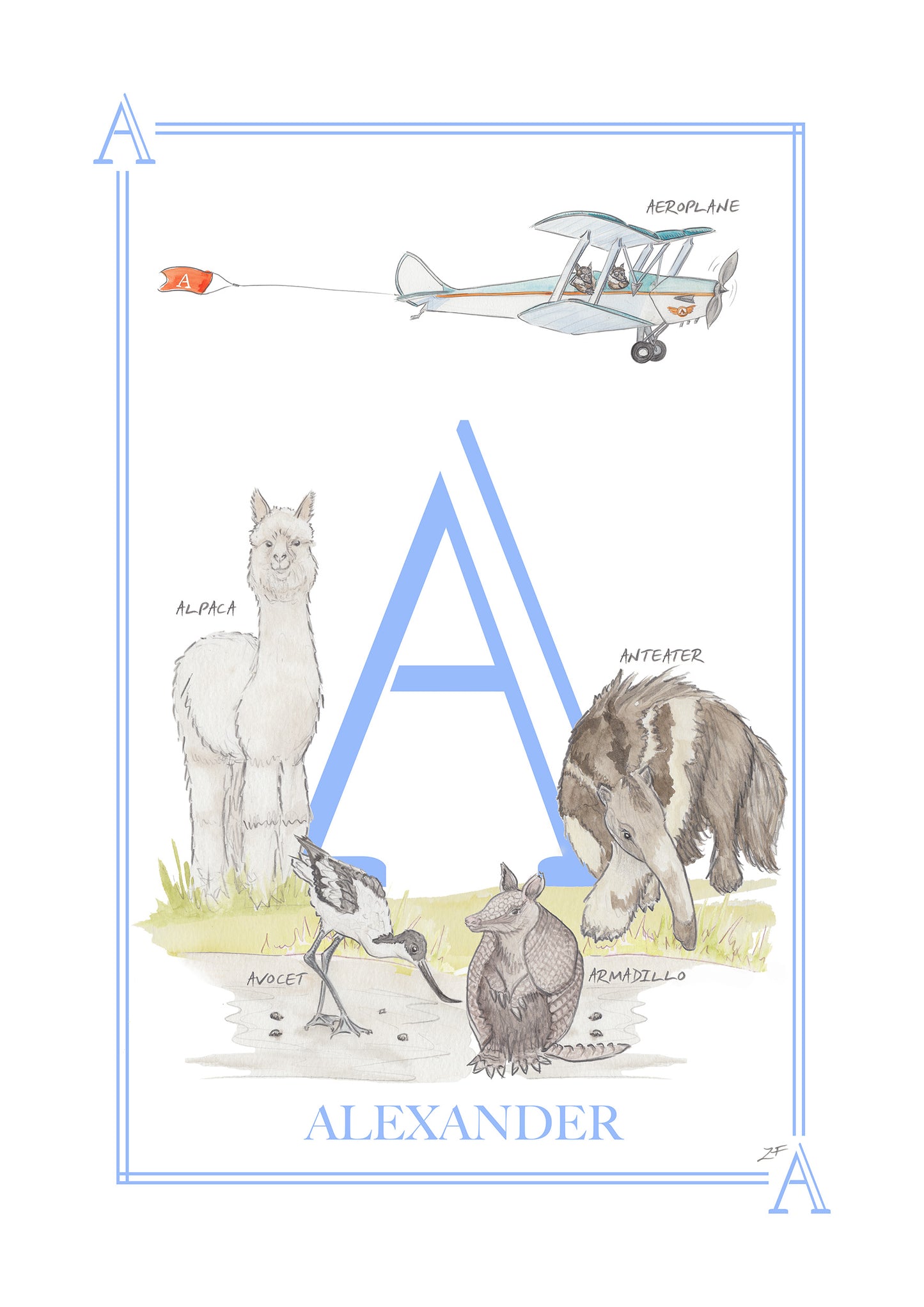 Children's Letter Print - Letter A