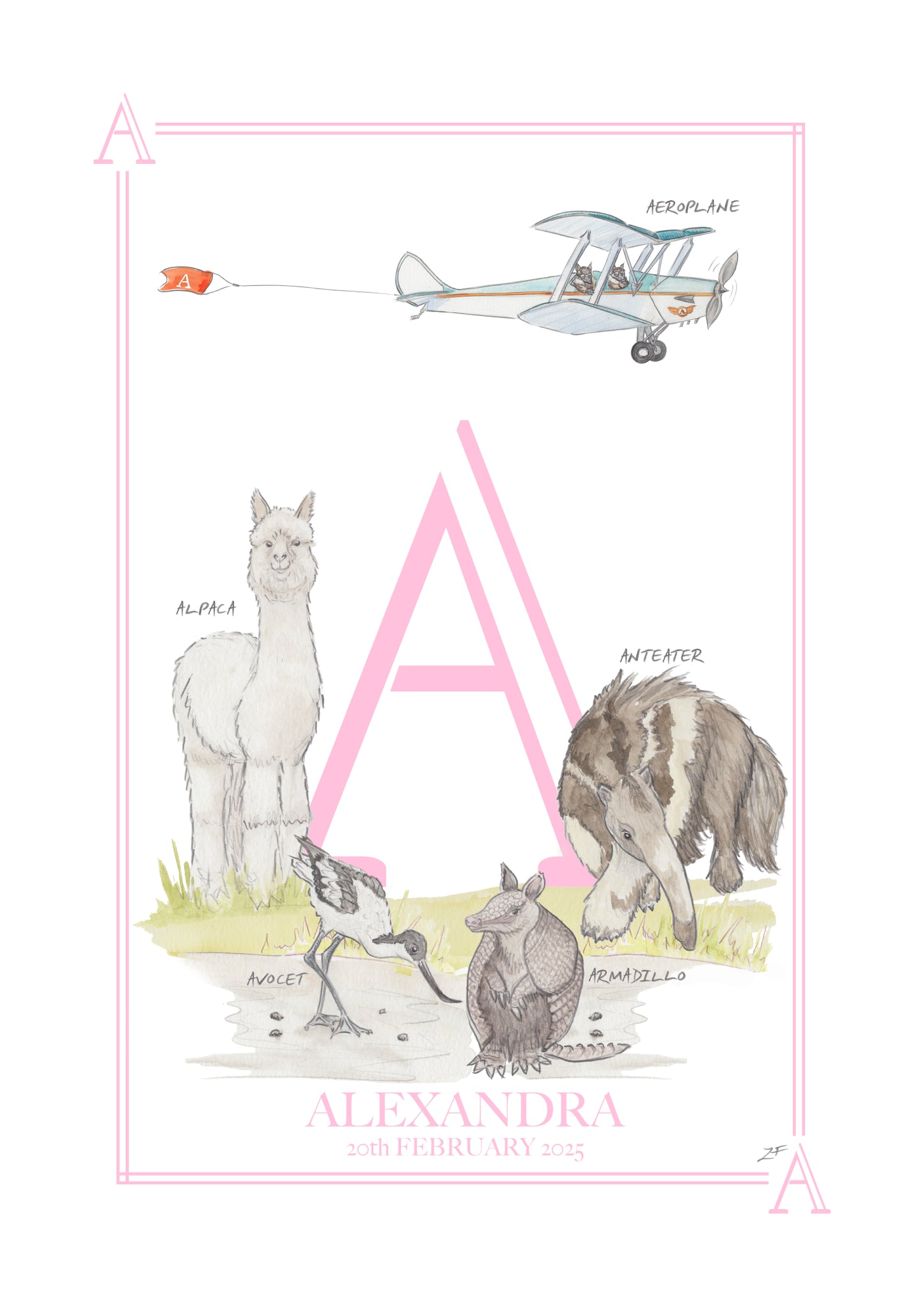 Children's Letter Print - Letter A