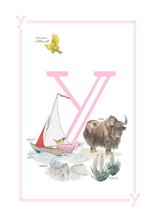 Children's Letter Print - Letter Y